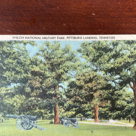 Vintage Linen Postcards of Shiloh National Park - Picture 6 of 8